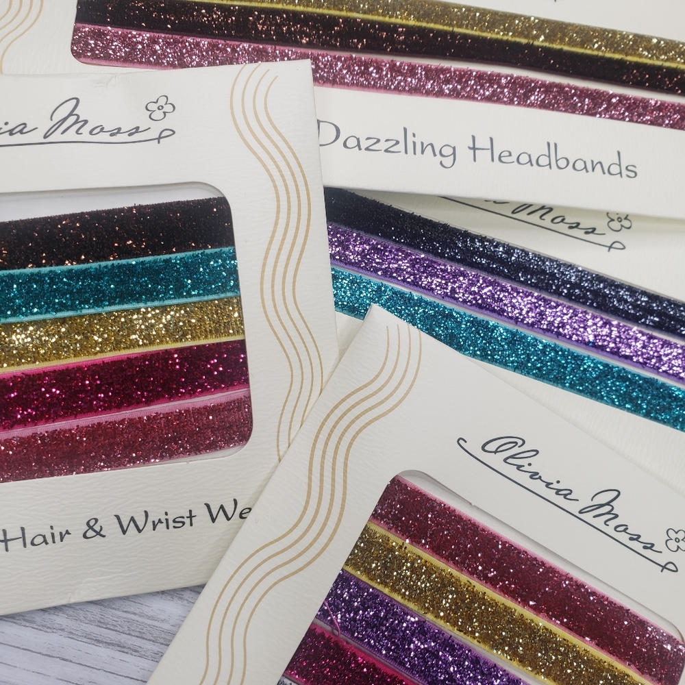 Girls headband hair ties hair accessories glitter